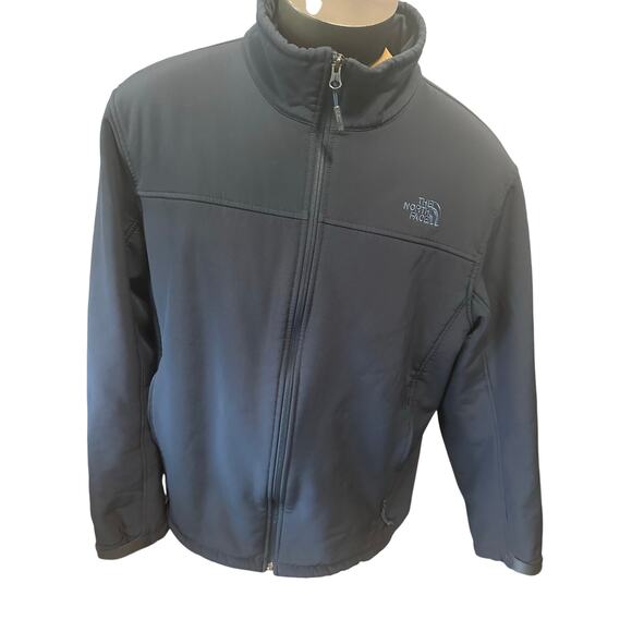 The North Face Mens XXL Navy Blue Lined Softshell Full ZIP Jacket